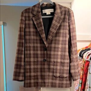 Brown Plaid Blazer